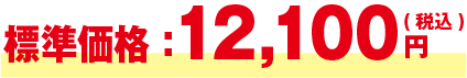 価格12,100円～（税込）
